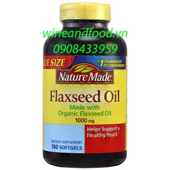 Viên dầu hạt lanh Nature Made 180 viên