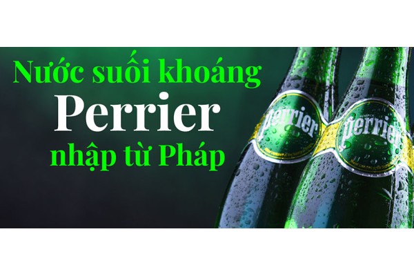 Nước suối khoáng Perrier nhập từ Pháp