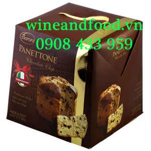 Bánh cake Giáng Sinh Panetton Baroni socola 900g