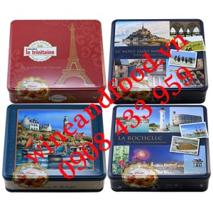 Bánh quy bơ hỗn hợp Paris La Trinitaine hộp 600g