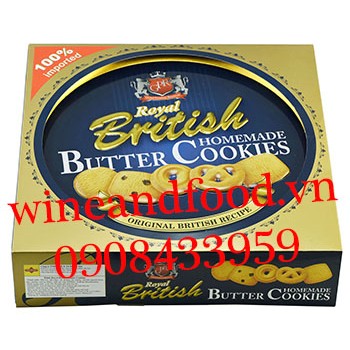 Bánh quy bơ Royal British hộp thiếc 454g