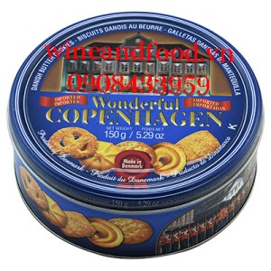 Bánh quy bơ Wonderful Copenhagen hộp thiếc 150g