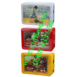 Bánh quy hỗn hợp Lucky hộp thiếc 220g
