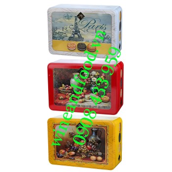 Bánh quy hỗn hợp Lucky hộp thiếc 220g