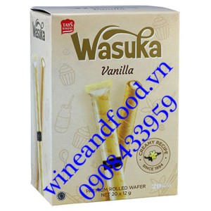 Bánh ống quế Wasuka Vanilla 240g