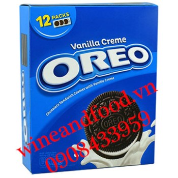 Bánh Oreo kem vani hộp 12 gói 