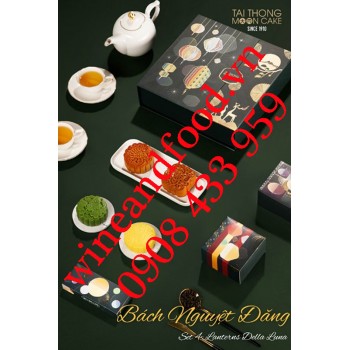 Bánh trung thu Tài Thông Bách Nguyệt Đăng set 4 hộp 4 bánh