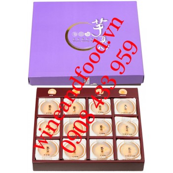 Bánh Trung Thu Lava khoai môn 4 vị Tachia Master hộp 12 bánh