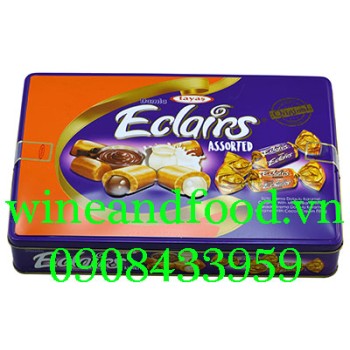 Kẹo hỗn hợp Eclairs Damla Tayas hộp thiếc 600g