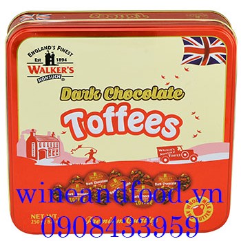 Kẹo Toffees socola đen Walker's 250g