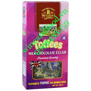 Kẹo Walker's milk chocolate Eclair Toffees hộp 150g