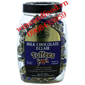 Kẹo Walker's Milk chocolate Eclair Toffees hũ 300g