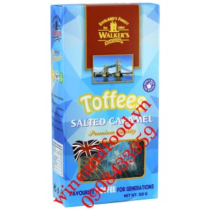 Kẹo Walker's salted caramel Toffees hộp 150g