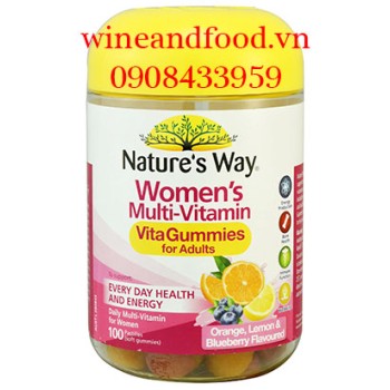 Kẹo dẻo bổ sung vitamin cho phụ nữ Nature's Way 100 viên