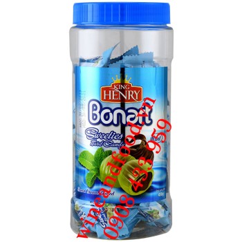 Kẹo nhân kem Socola Bạc Hà Bonart King Henry 450g