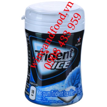 Kẹo cao su chewing gum Trident Ice bạc hà 56g