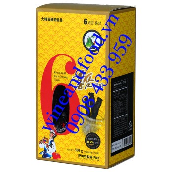 Kẹo hắc sâm Hàn Quốc 6 năm tuổi hộp 300g