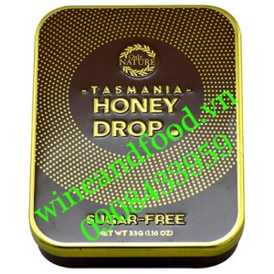 Kẹo sả mật ong Tasmania honey drop Only Nature hộp thiếc 33g