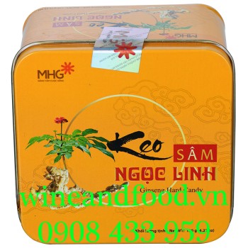 Kẹo sâm Ngọc Linh MHG hộp thiếc 120g