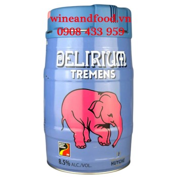 Bia Con Voi Delirium Tremens Belgian Strong Golden Ale mini keg bom 5L 8,5%