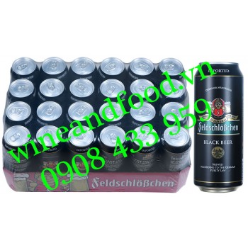 Bia đen Feldschlobchen Braukunst lon 500ml