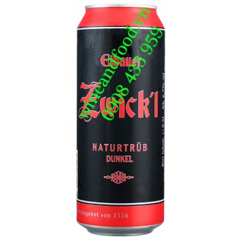 Bia Đen Thầy Tu Eibauer Zwick'l Naturtrub Dunkel lon 500ml