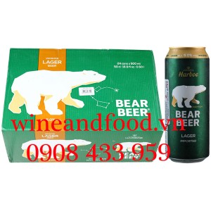 Bia gấu Bear Beer Harboe premium lager 500ml