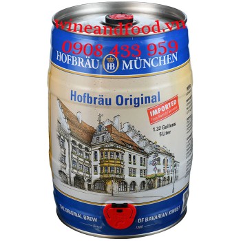 Bia HB Hofbrau Munchen Original bom 5L