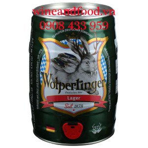 Bia Wolpertinger Lager vàng bom mini keg 5L