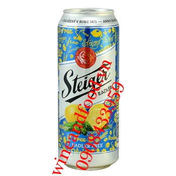 Bia không cồn Steiger Radler chanh 500ml