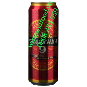 Bia Baltika Nga No.9 Lager lon 450ml