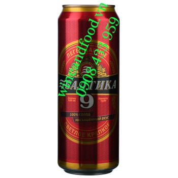 Bia Baltika Nga No.9 Lager lon 450ml