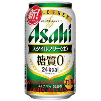 Bia Asahi Style Free Nama Không Đường nội địa Nhật 350ml
