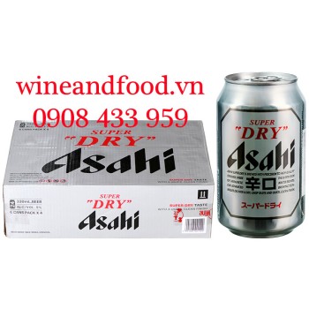 Bia Asahi Super Dry lon 330ml