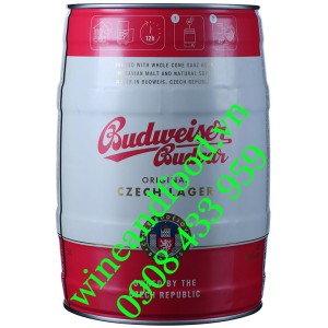 Bia Budweiser Budvar mini keg Bom 5L
