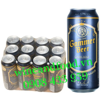 Bia Tiệp Gammer Classic Gold lốc 12 lon 500ml