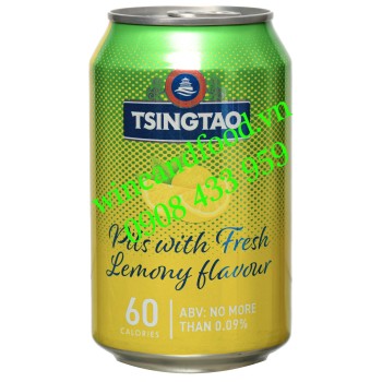 Bia Thanh Đảo Tsingtao Lemon không cồn thùng 24 lon 330ml