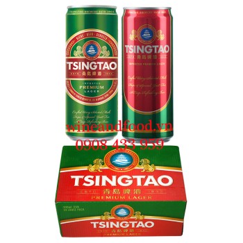 Bia Tsingtao Thanh Đảo premium lager lon 330ml 