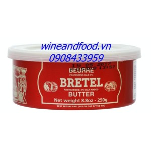 Bơ mặn Bretel đồng tiền hộp thiếc 250g