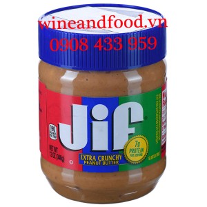 Bơ đậu phộng Jif Extra Crunchy hạt 340g