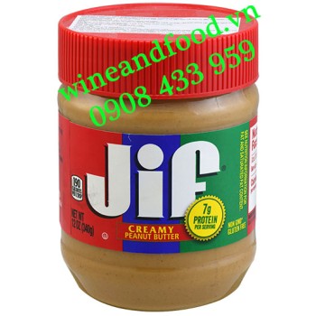 Bơ Đậu Phộng JIF Creamy mịn 340g