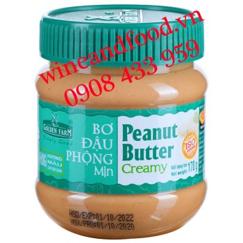 Bơ đậu phộng Mịn Golden Farm 170g