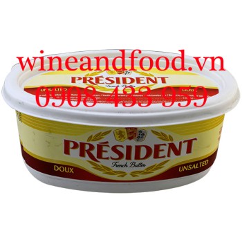 Bơ President Doux lạt hộp nhựa 250g