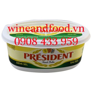Bơ President Salted mặn hộp nhựa 250g