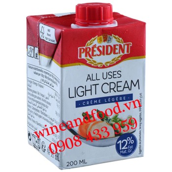 Kem tươi All Uses Light Cream Président 200ml