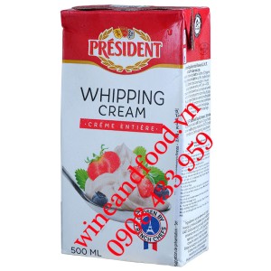 Kem tươi Whipping Cream Président 500ml