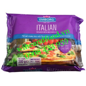 Phô mai Mozzarella Italian Emborg 10 miếng 200g