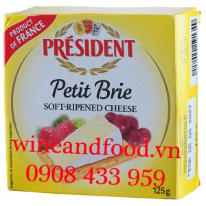 Phô Mai Petit Brie Président 125g