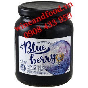 Mứt Blue Berry Nho Đen N512 No Brand hũ 450g