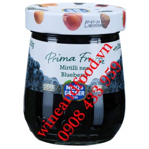 Mứt Việt Quất Blueberry Prima Frutta Menz Gasser 340g
